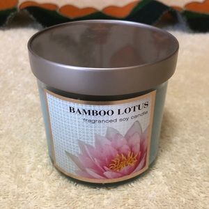 Scent Portfolio Soy Candle Bamboo Lotus Jar Single Wick 4 Oz